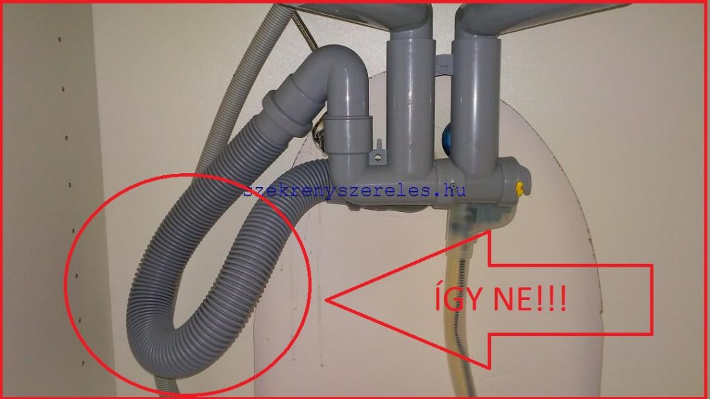 Ikea mosogató szifon hibás bekötése
